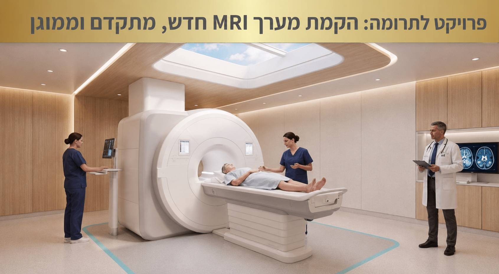 פרויקט לתרומה: הקמת מערך MRI חדש מתקדם וממוגן