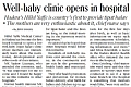 Well-baby clinic open in hospital