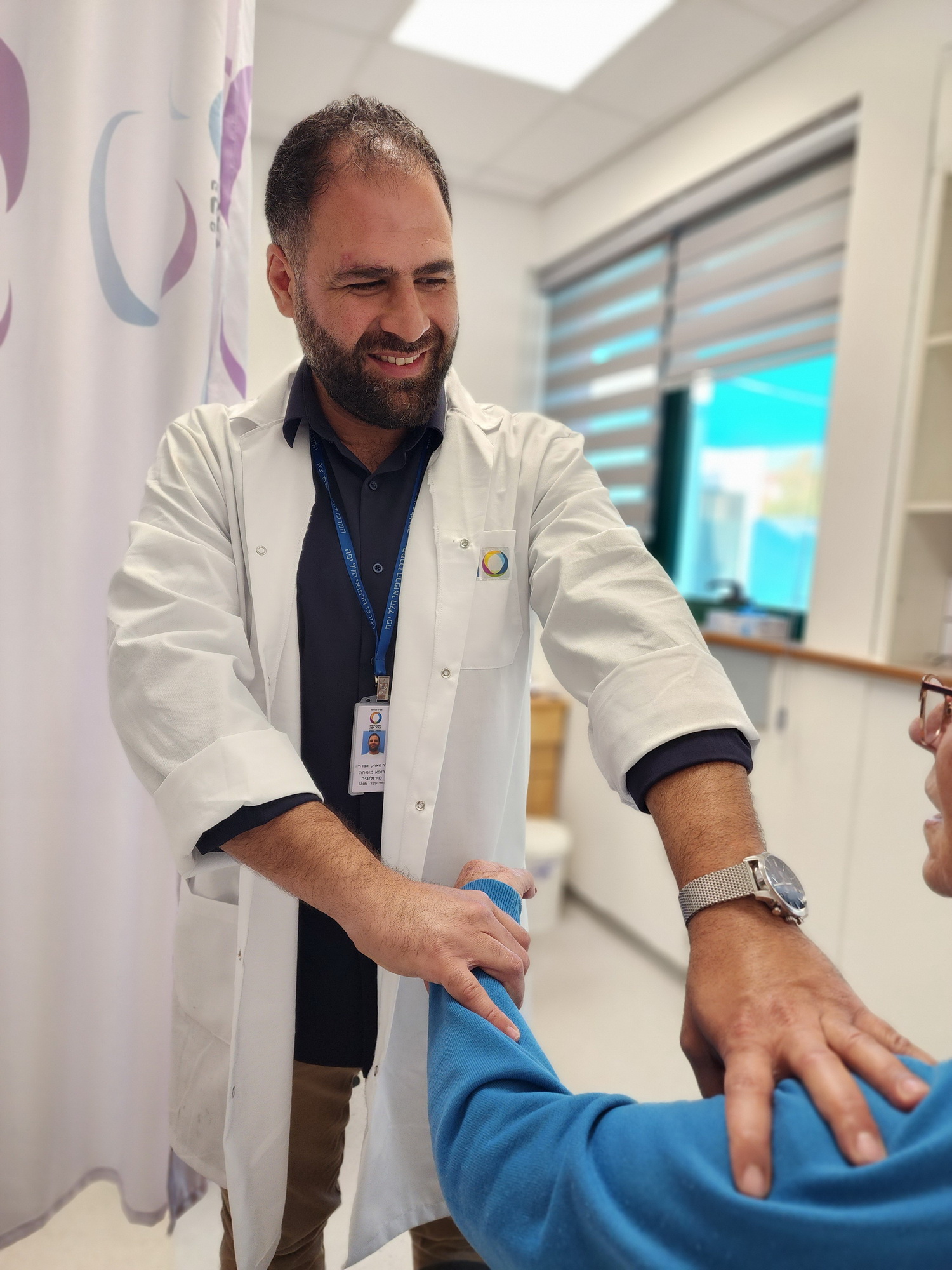 Dr. Tarek Abu Ria at Hillel Yaffe Medical Center’s Movement Disorders Clinic